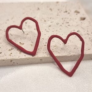 New DOLLS KILL open heart stud earrings